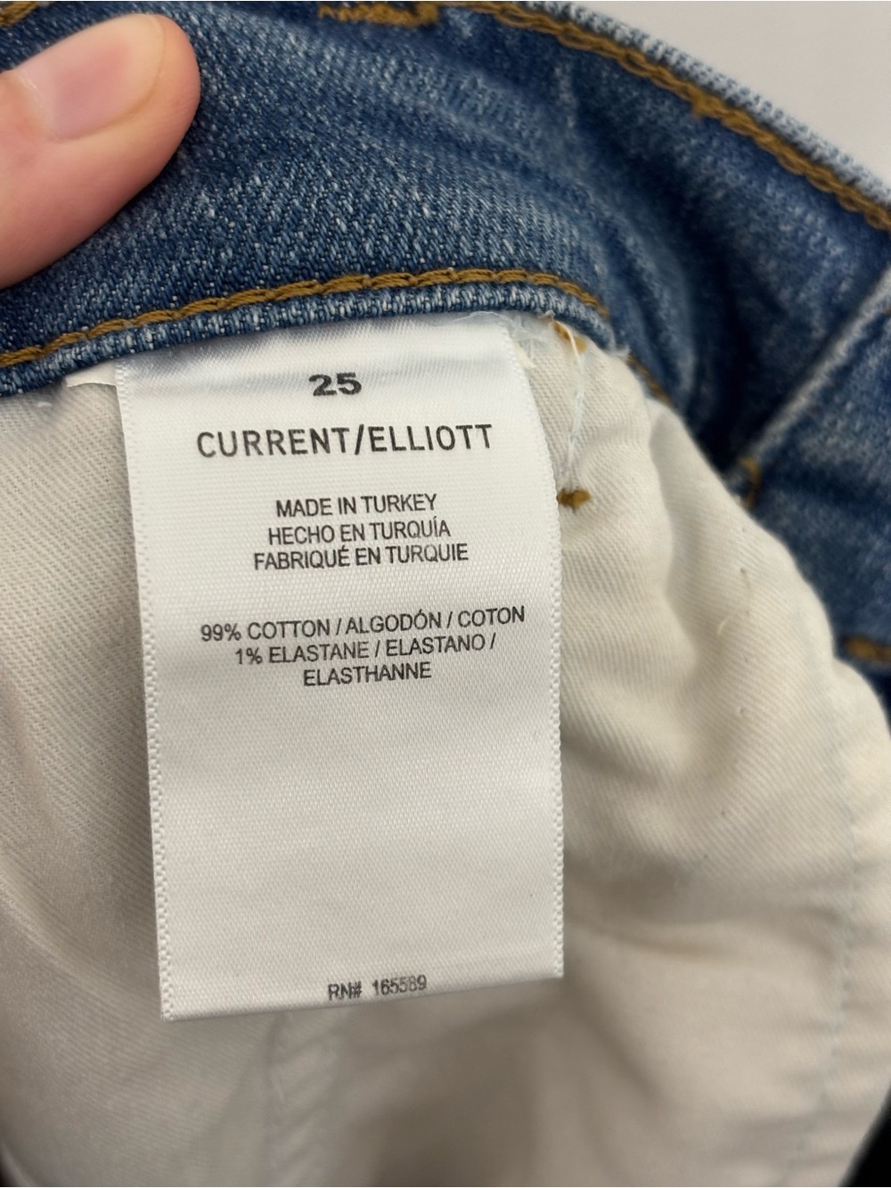 NEW C/E Current Elliot Relaxed Straight Leg Jeans - Size 25 - Picture 8 of 8